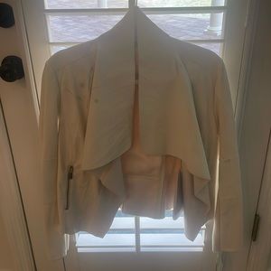 Brand new white faux leather jacket